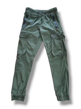 Ring Of Fire Cargo Jogger Pants Olive Green Gorpcore Utility Techwear Stretch